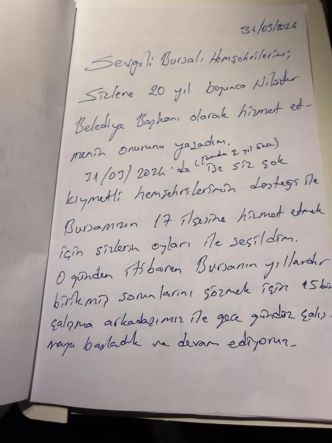 Mustafa Bozbey'den Gözaltı Sonrası Bursa ve Bursaspor'a Mektup