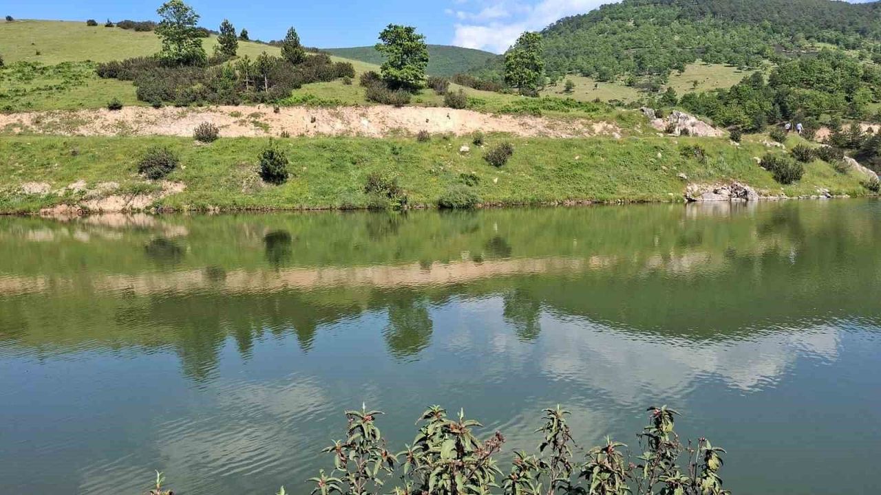 Arkadaşlarıyla girdiği gölette can verdi