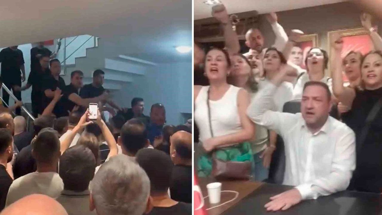 CHP İzmir İl Binasına Kapıları Kırarak Girdiler: Gergin Anlar Yaşandı