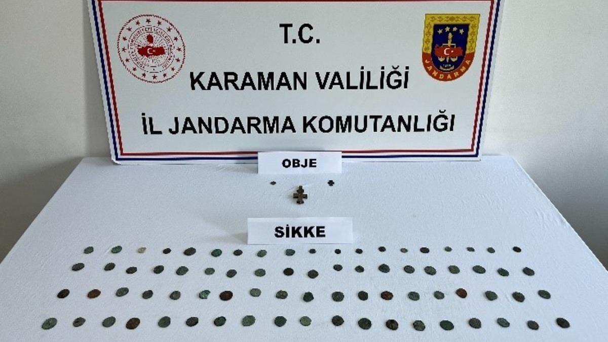 Karaman’da tarihi eser ele geçirildi: 7 tutuklama