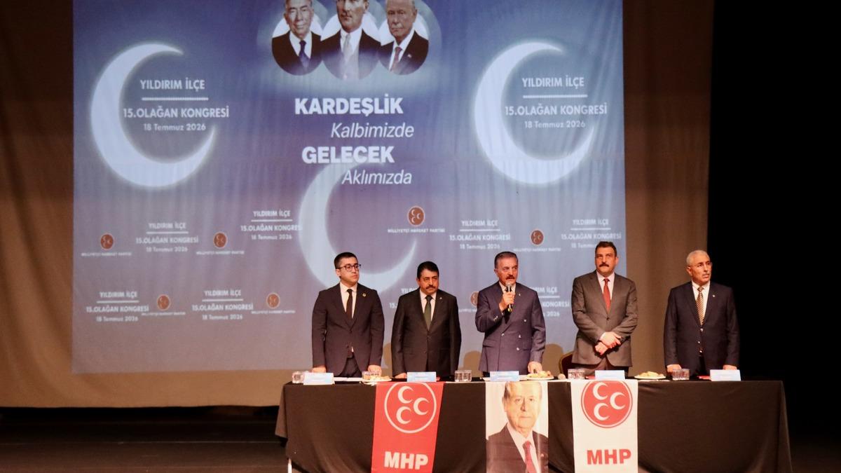 MHP Genel Sekreteri Büyükataman, Yıldırım İlçe Başkanlığı Kongresi'nde konuştu