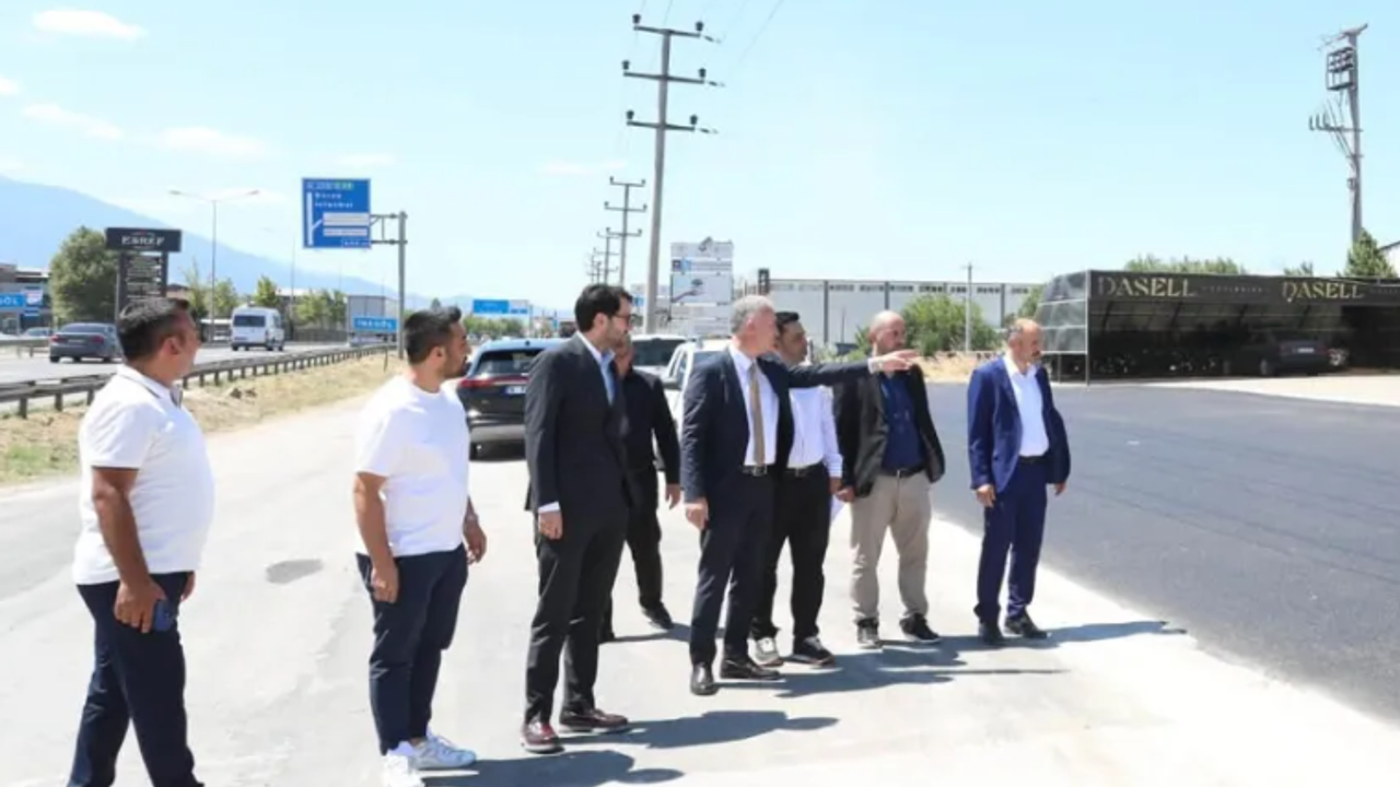 İnegöl'de Sanayi Yollarında Asfalt Çalışması Tamamlandı